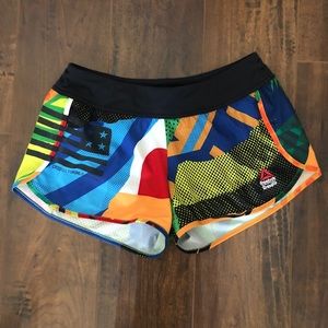REEBOK Crossfit knit woven graphic shorts